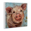 Stupell Industries Modern Pig Portrait Farm Animal Wall Plaque Art - 2 of 4