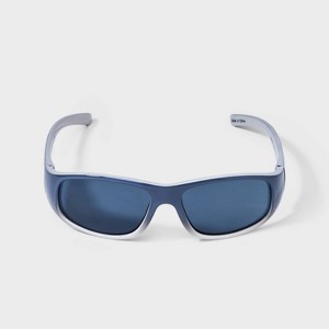 Boys' Sports Wrap Sunglasses - Cat & Jack™ Gray: UV Protection, Recycled Plastic Frame, Ages 3-9 - 1 of 2