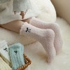 Anna-Kaci Women's 3-Pack Fuzzy Crew Socks with Embroidered Bow Detail and Soft Plush Texture - 4 of 4