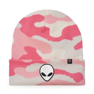 Dalix Alien Embroidered Beanie Hat Knit Cap Cold Weather Mens - 1 of 4