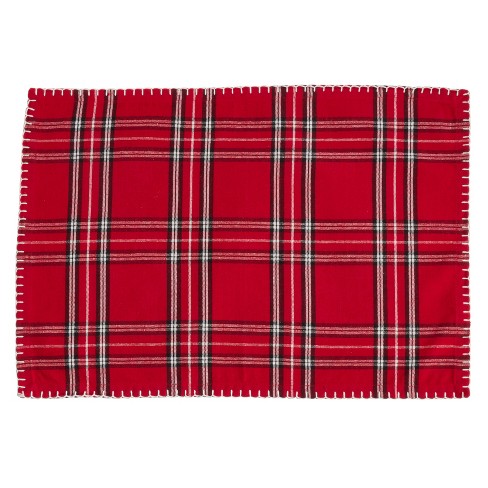 Cotone Red Linen Placemats (Set of 4)
