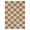 Modern Checkered Easy Jute Area Rug Farmhouse Washable Non-Slip Indoor Outdoor Rugs for Living Room Bedroom Patio - 4 of 4
