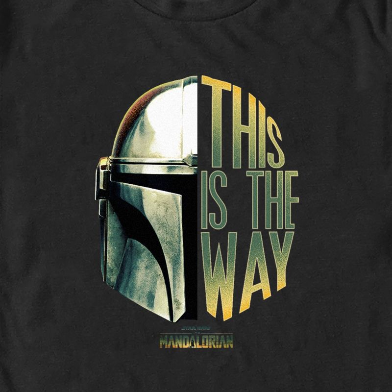 Men's Star Wars: The Mandalorian This is the Way Helmet Logo T-Shirt, 2 of 6