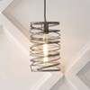 JONATHAN Y Helisa 7.25" 1-Light Modern Contemporary Iron Spiral LED Pendant - 2 of 4
