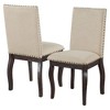 NicBex Set of 4 Dining Chair Upholstered Nailhead Trim Side Chair with Wood Legs for Kitchen,Living Room - 2 of 4