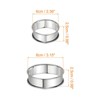 Unique Bargains Stainless Steel Double Rolled Nonstick Durable Cake Rings 10 Pcs - 2 of 4
