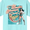 Wonder Woman Character Art Juniors Celadon T-shirt - 2 of 3