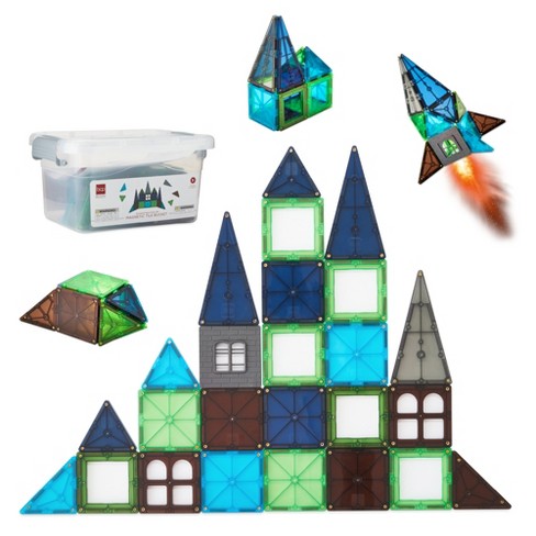 Playmags 28 Piece Dome Set: Now with Stronger Magnets, Sturdy, Super  Durable with Vivid Clear Color Tiles. - Toys 4 U