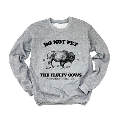 Simply Sage Market Women's Graphic Sweatshirt Yellowstone Fluffy Cows