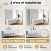 Costway 36" Wide Wall Mount Mirrored Bathroom Medicine Cabinet Organizer Mirror Door - 4 of 4