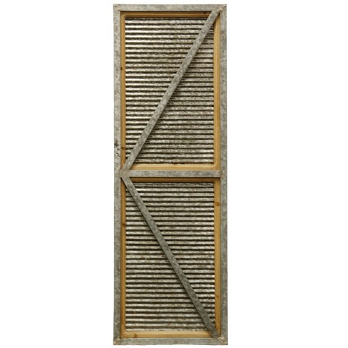 47 The Shed Door Industrial Farmhouse Decorative Wall Art Brown Stylecraft Target