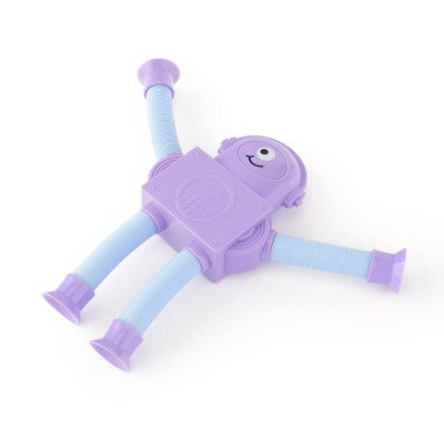 Stretchy Suction Cup Robot Purple - Bullseye's Playground™