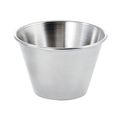 HUBERT® 4 oz Flared Stainless Steel Sauce Cup