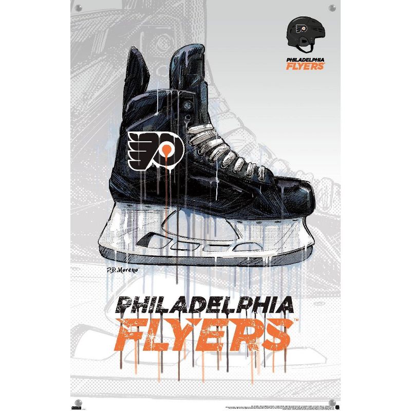 Trends International NHL Philadelphia Flyers - Drip Skate 21 Unframed Wall Poster Prints, 4 of 7
