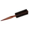 Unique Bargains Hair Brush Round Brush Hairstyle Wavy Styling Tool Brush Wood Brown - image 4 of 4