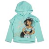 Disney Princess Mulan Rapunzel Jasmine Ariel Belle Cinderella Tiana Tinker Girls Pullover Hoodie Legging Toddler to Big Kid - 2 of 4