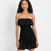 Women's Drop Waist Ruffle Mini A-Line Dress - Future Collective - 3 of 3