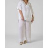 Women's Linen Viscose Blouse - Plus - mat fashion - 4 of 4