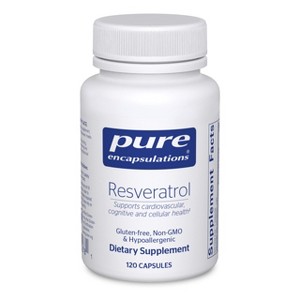 Pure Encapsulations Resveratrol - Cardiovascular, Cellular Health & Memory Support* - 40 mg Trans-Resveratrol - Gluten Free & Non-GMO - 1 of 4