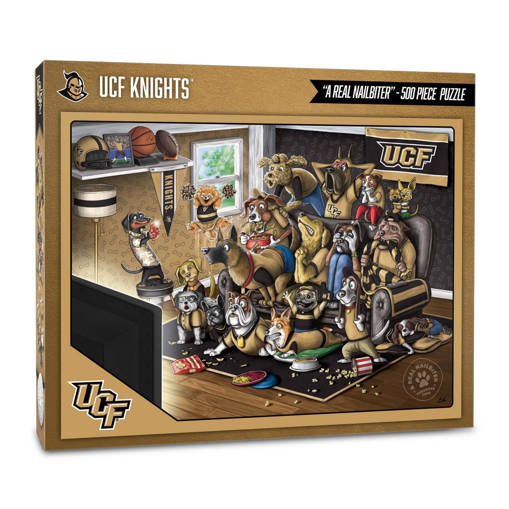 NCAA UCF Knights Purebred Fans 'A Real Nailbiter' Jigsaw Puzzle - 500pc