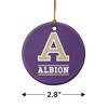 Albion College Primary Logo Porcelain Holiday Christmas Tree Ornament - 3 of 4