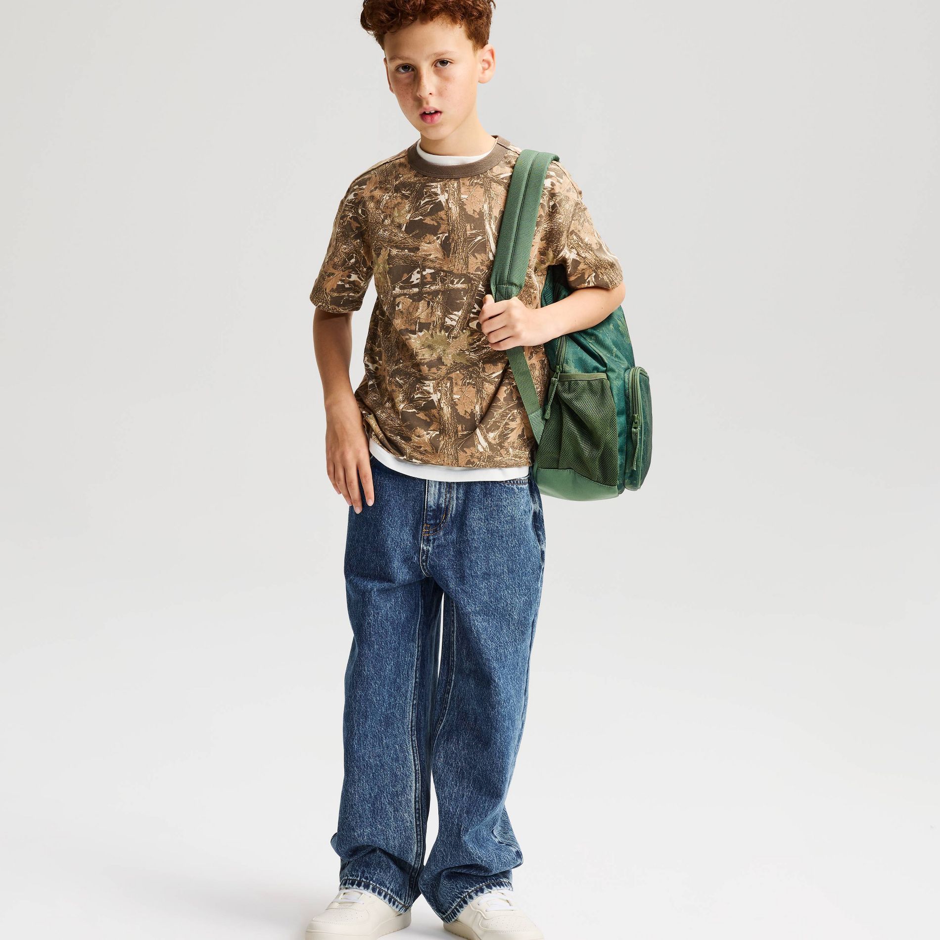 Boys' Short Sleeve 100% Cotton Camo Printed Relaxed Fit T-Shirt - Cat & Jack™