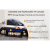 TV Stand With 2 Open Shelves, Remote, APP Control Long LED TV Stand, Full RGB Color Selection - 4 of 4