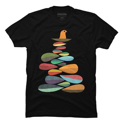 Men's Design By Humans Wild bird nest By radiomode T-Shirt
