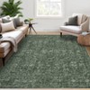 Vintage Soft Floral Print Area Rugs Machine Washable Throw Carpet for Home Office - 3 of 4