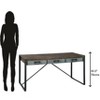 Hekman 28053 Pittsburgh Industrial Desk 2-8053 Pittsburgh - 3 of 3