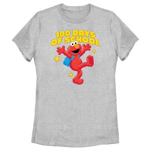 Women's Sesame Street Elmo 100 Days of School T-Shirt - 1 of 4