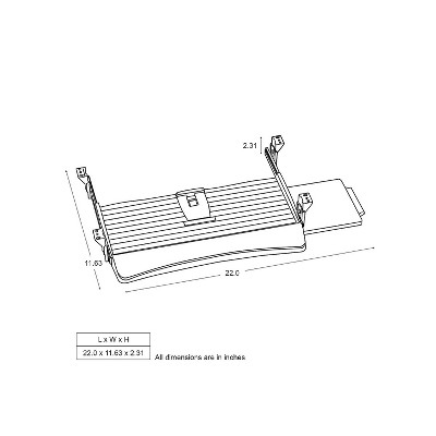 Black Adjustable Under-Desk Keyboard Drawer with Mouse Tray