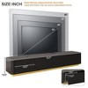 Sapphtopaz Fluted TV Stand for TVs Up to 85" Storage Cabinet with Faux Marble Tabletop Entryway Table with 4 Drawers TV Console for Living Room - 3 of 4