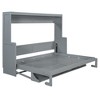 Queen Size Murphy Bed with Hydraulic Lift and Desk Design - 4 of 4