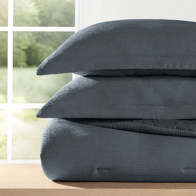 Cloud Weave Textured Comforter Set, Plush All-Season Down Alternative, Ultra Soft, 3-Piece Set - Becky Cameron