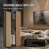 VEVOR Wood Slat Acoustic Panels, 7.9 x 94.5 inch, MDF Accent Wooden Wall Panels for Modern Interior Wall Decor, Faux Wood Wall Board Panels ,Wood - 3 of 4