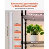 VEVOR Plant Shelf with Grow Light,6-Tier Indoor Plant Stand,71in Display Rack with Wheels& 4/9/14H Timer,150W 3-Color Full Spectrum Grow Lights,Black - 4 of 4