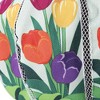 Evergreen Buffalo Check Tulips Burlap Balloon Spinner- 15x55x15 in Durable and Well Made Home and Garden Decor - 3 of 4