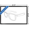 Trends International LINE AND BRUSH - Continuous Line Sunglasses Framed Wall Poster Prints - 3 of 4