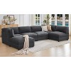 AMERLIFE U-Shaped Modular Sectional Sofa with Ottoman, Oversized Couch for Living Room - 2 of 4