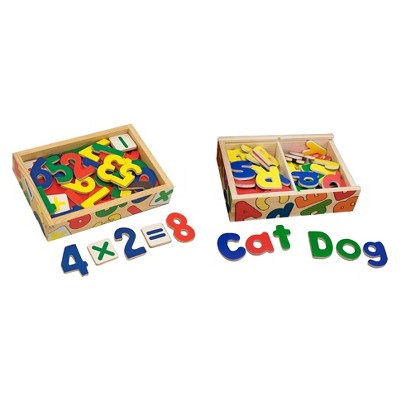 melissa and doug wooden magnetic letters and numbers