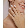 3 Carats Silver Ring Halo for Women Size 8 Fashionable and Exquisite - 4 of 4