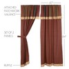 Maisie Panel with Attached Patch Valance Set of 2 84x40 - 2 of 4