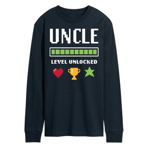 Men's - Instant Message - Uncle Level Unlocked Long Sleeve Graphic T-Shirt - 1 of 4