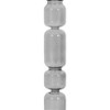 Glass Taper Candle Holder - Modern Decorative Candlestick Stand - Elegant Hand-Blown Glass Design - Home & Office Decor - 14" Black - 4 of 4