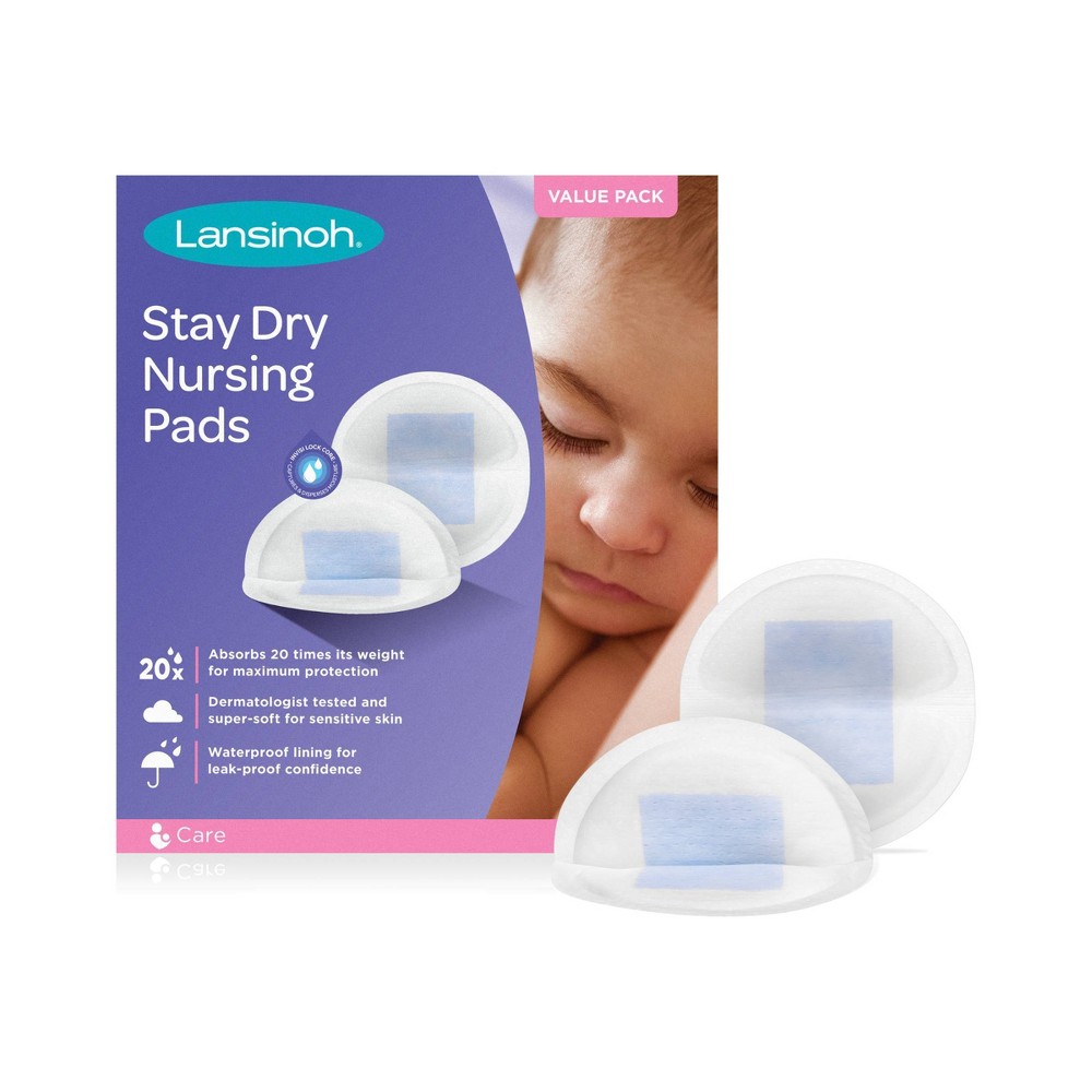 Photos - Baby Hygiene Lansinoh Stay Dry Disposable Nursing Pads - 200ct 