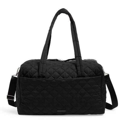 Vera bradley black overnight on sale bag