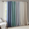 MAYEERTY 2 Pcs Window Panels Tonal Printed Faux Silk Total Blackout Curtain Panel Pair - 3 of 4