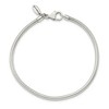 Black Bow Jewelry Sterling Silver 3mm Snake Chain Starter Bead Charm Bracelet or Anklet - 4 of 4