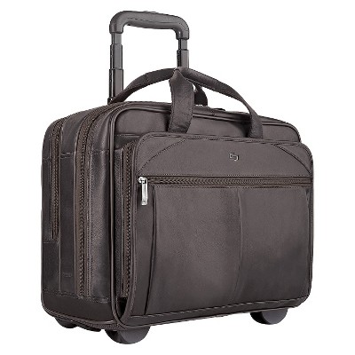 classic leather suitcase